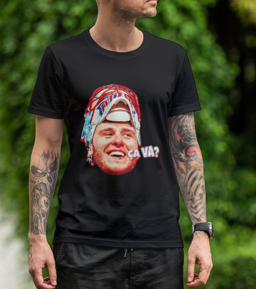 Dobeš Ça Va Big Face New Jersey Devils Hockey Fans Iconic Expression T-Shirt