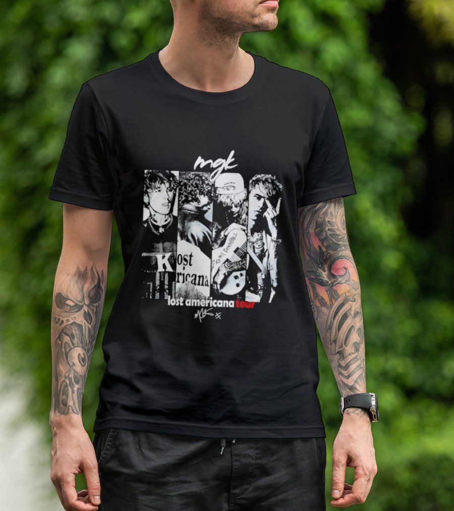 MGK Machine Gun Kelly Lost Americana Tour Guitar 2023 T-Shirt