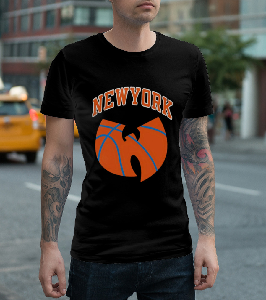 New York Basketball Wu Tang Clan Iconic Sports Fusion T-Shirt