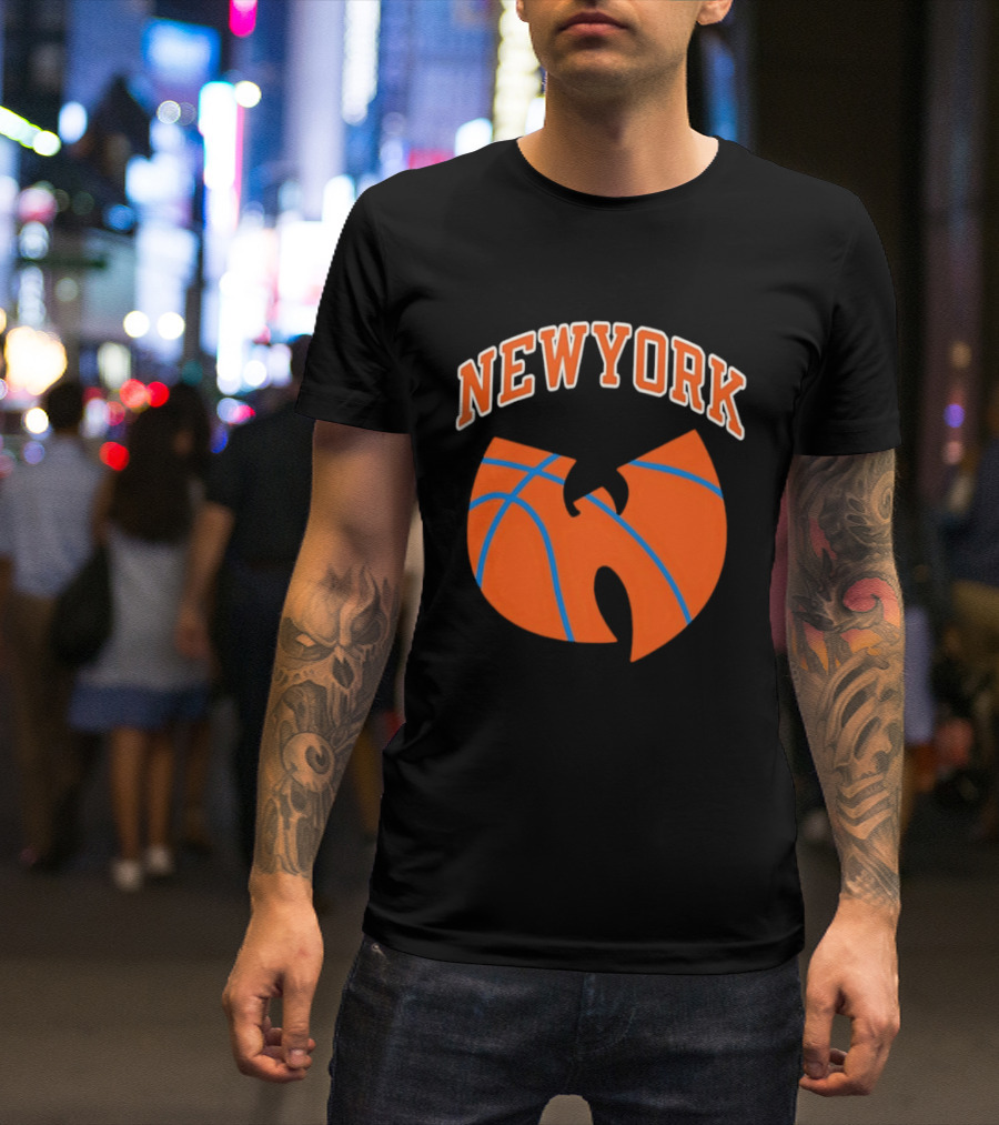 New York Basketball Wu Tang Clan Iconic Sports Fusion T-Shirt