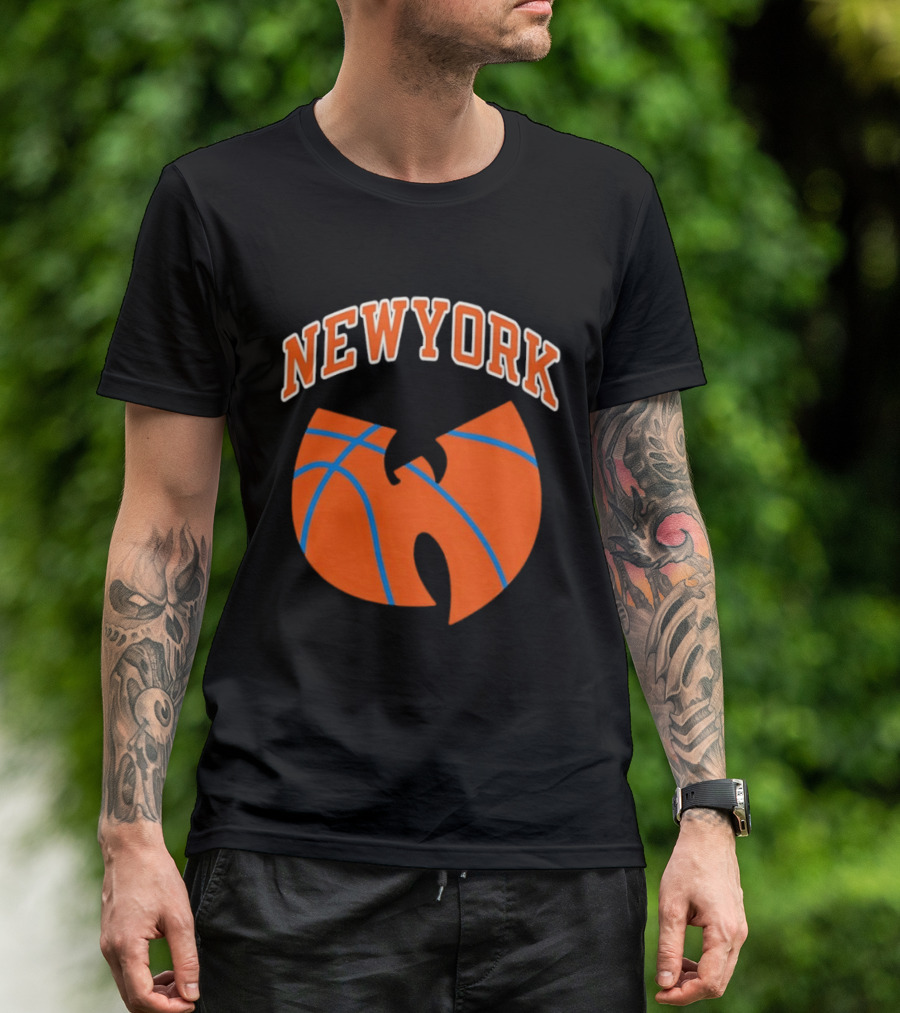 New York Basketball Wu Tang Clan Iconic Sports Fusion T-Shirt