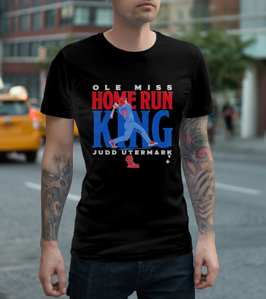 Ole Miss Home Run King Judd Utermark 27 T-Shirt