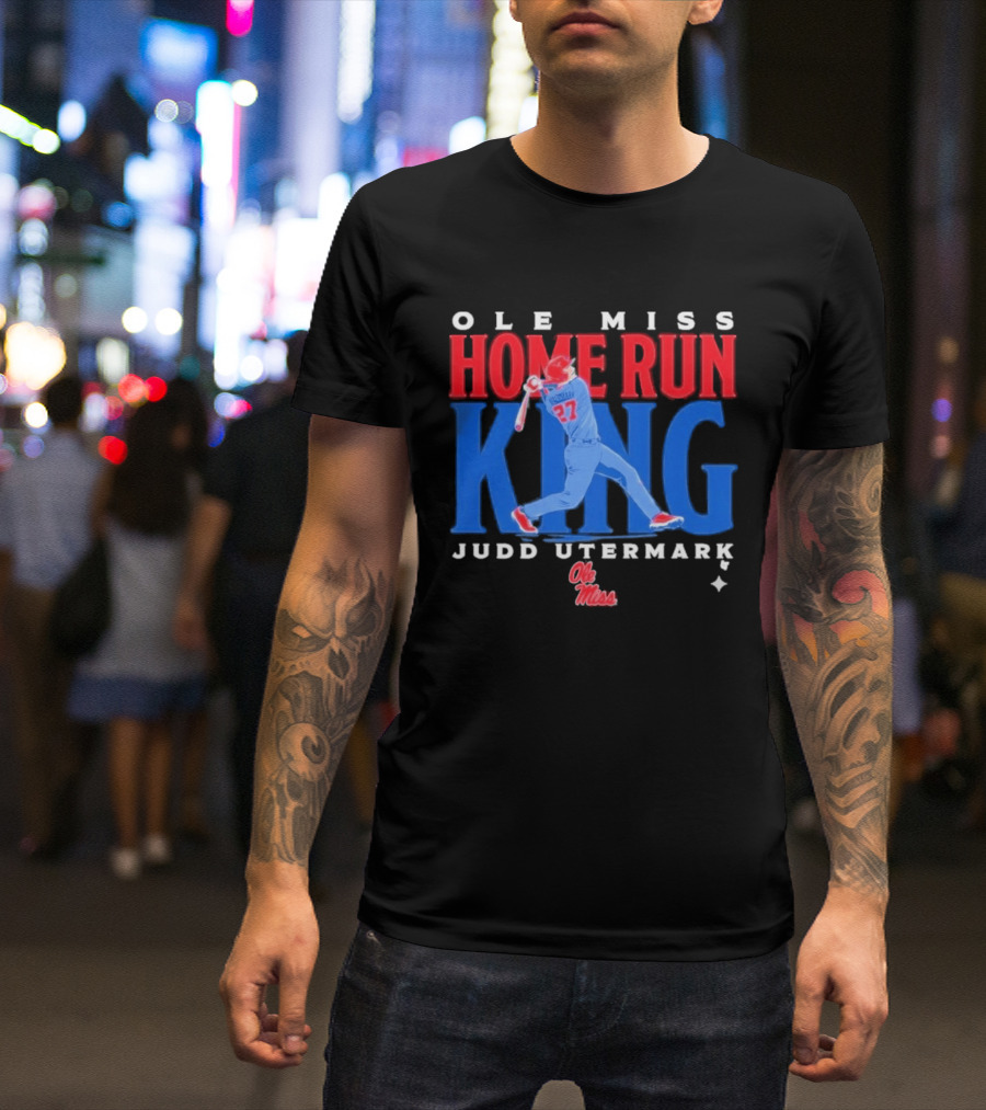 Ole Miss Home Run King Judd Utermark 27 T-Shirt