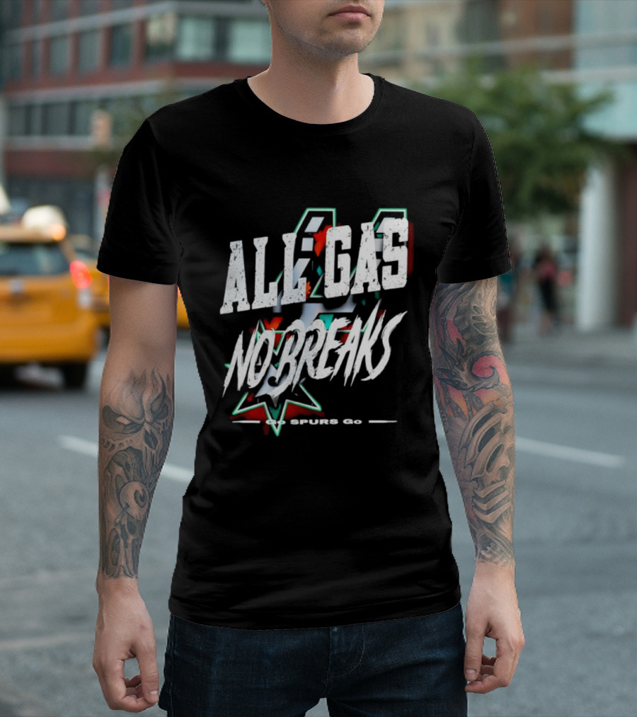 San Antonio Spurs All Gas No Breaks NBA 2023 T-Shirt