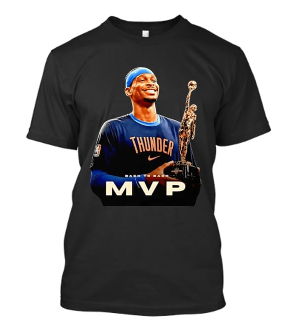 Shai Gilgeous Alexander Back To Back MVP Oklahoma City Thunder 2026 T-Shirt