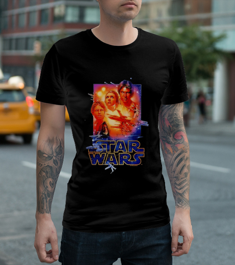 Star Wars A New Hope Rebel Luke Leia Han Solo Darth Vader T-Shirt