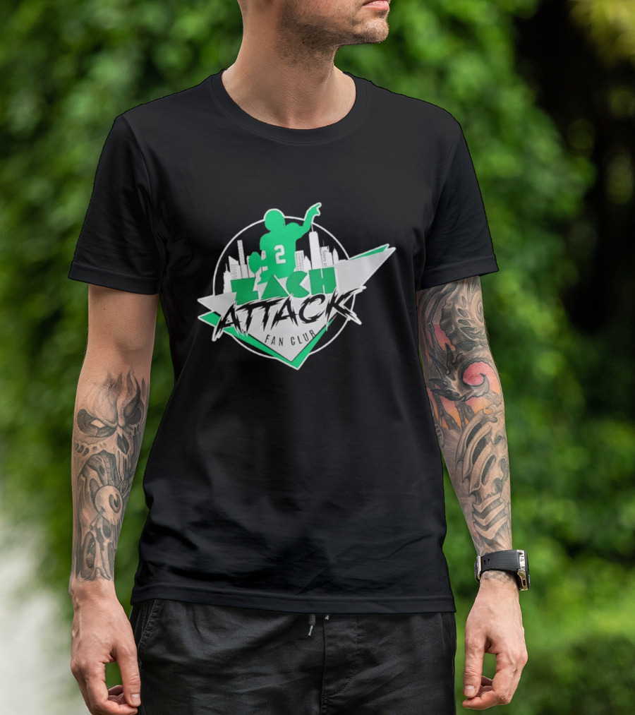 Zach Attack Club Football Player 2 Skyline T-Shirt