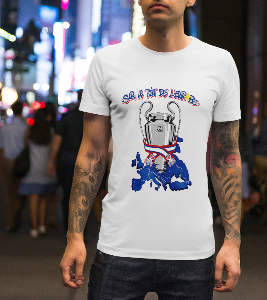 Paris Saint Germain Sur Le Toit De L'Europe 2026 Trophy T-Shirt
