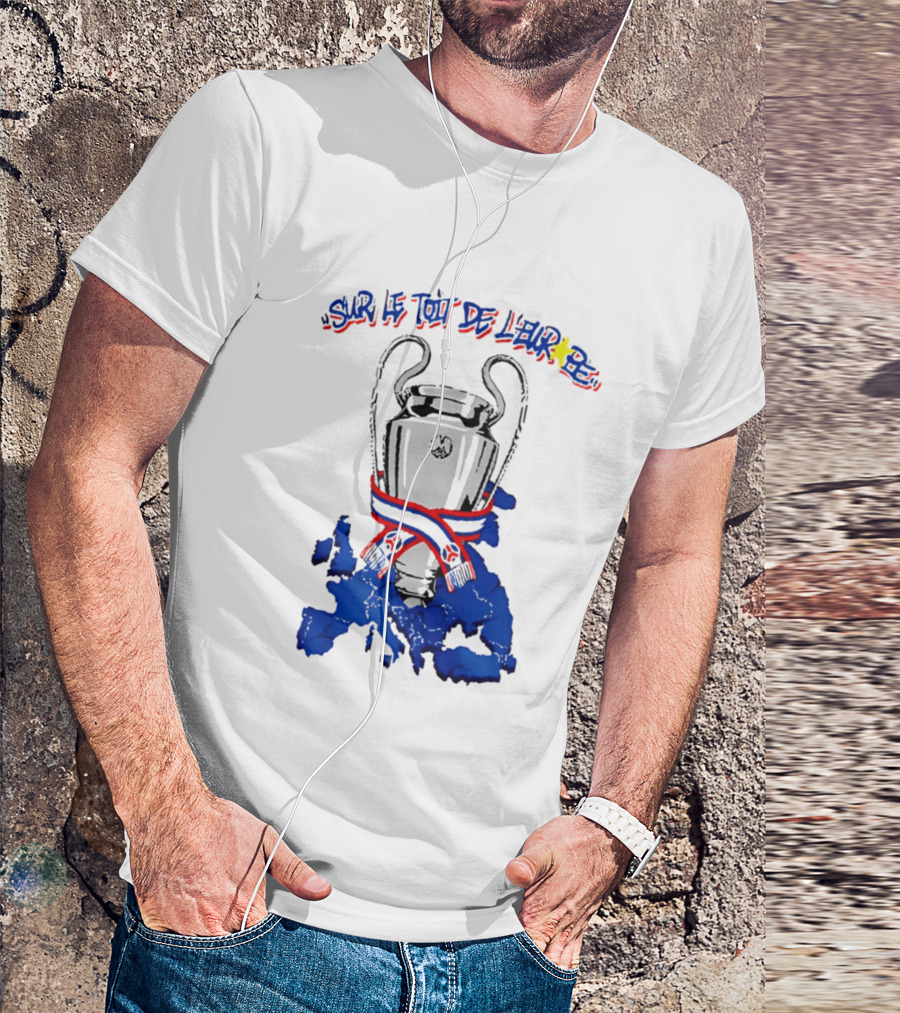 Paris Saint Germain Sur Le Toit De L'Europe 2026 Trophy T-Shirt