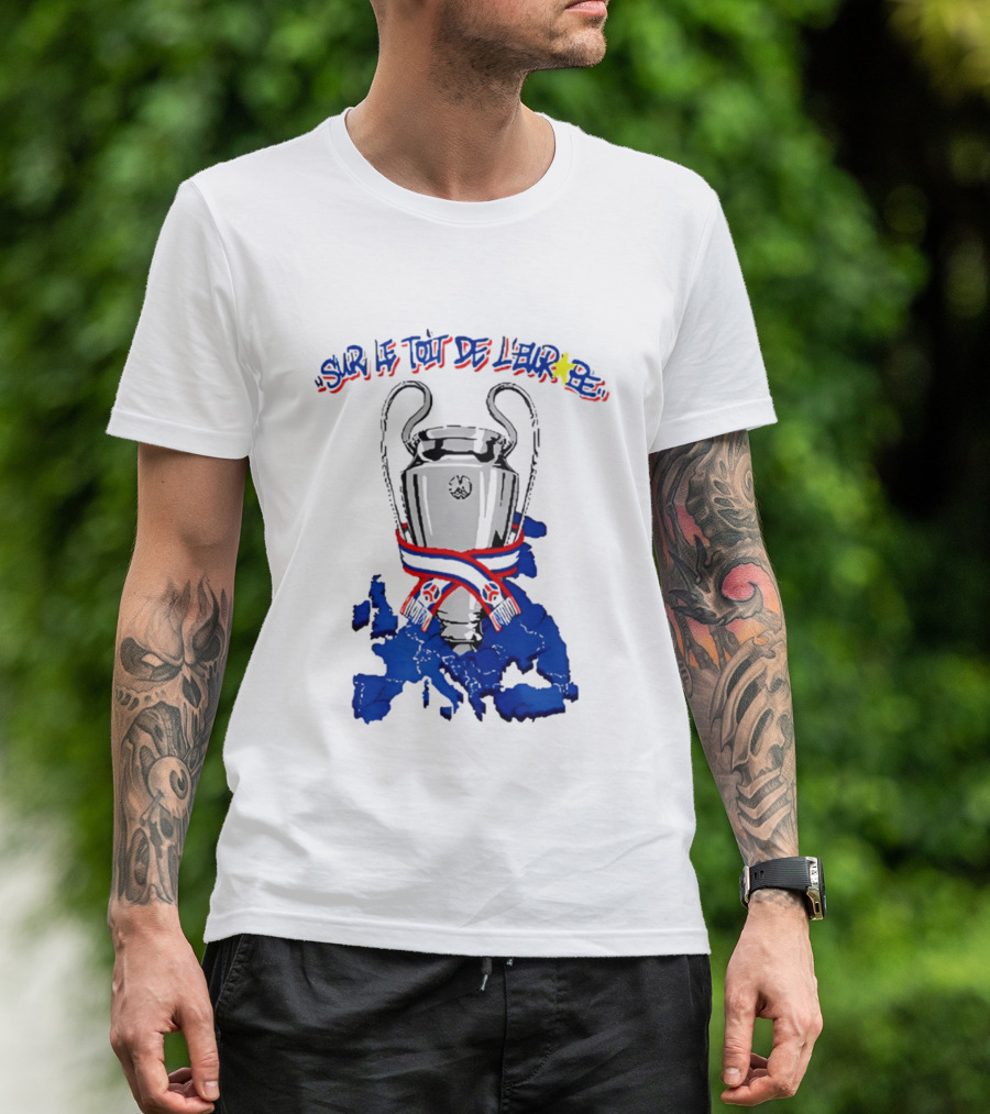 Paris Saint Germain Sur Le Toit De L'Europe 2026 Trophy T-Shirt