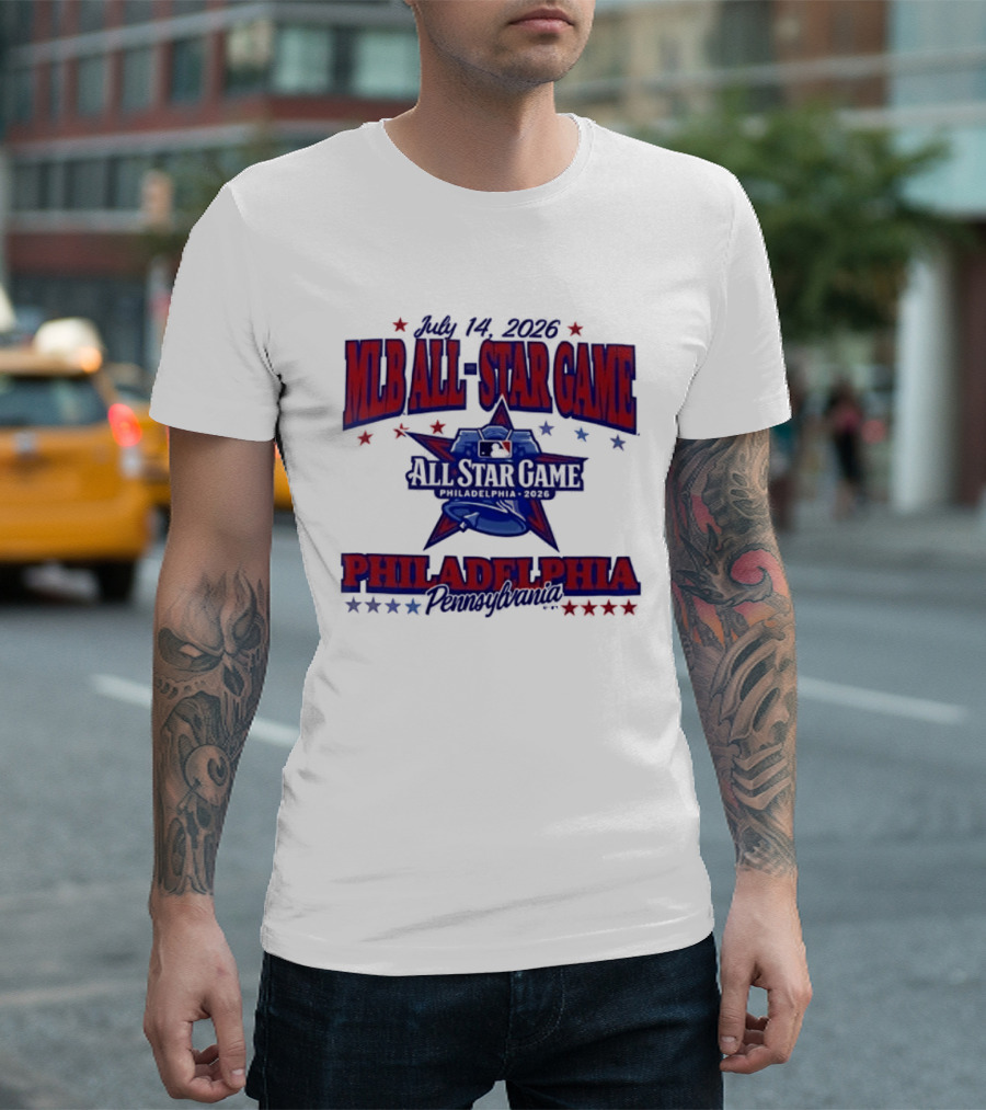 July 14 2026 MLB All Star Game Philadelphia Pennsylvania Liberty Bell Stars T-Shirt