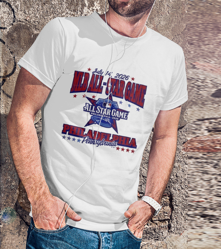 July 14 2026 MLB All Star Game Philadelphia Pennsylvania Liberty Bell Stars T-Shirt