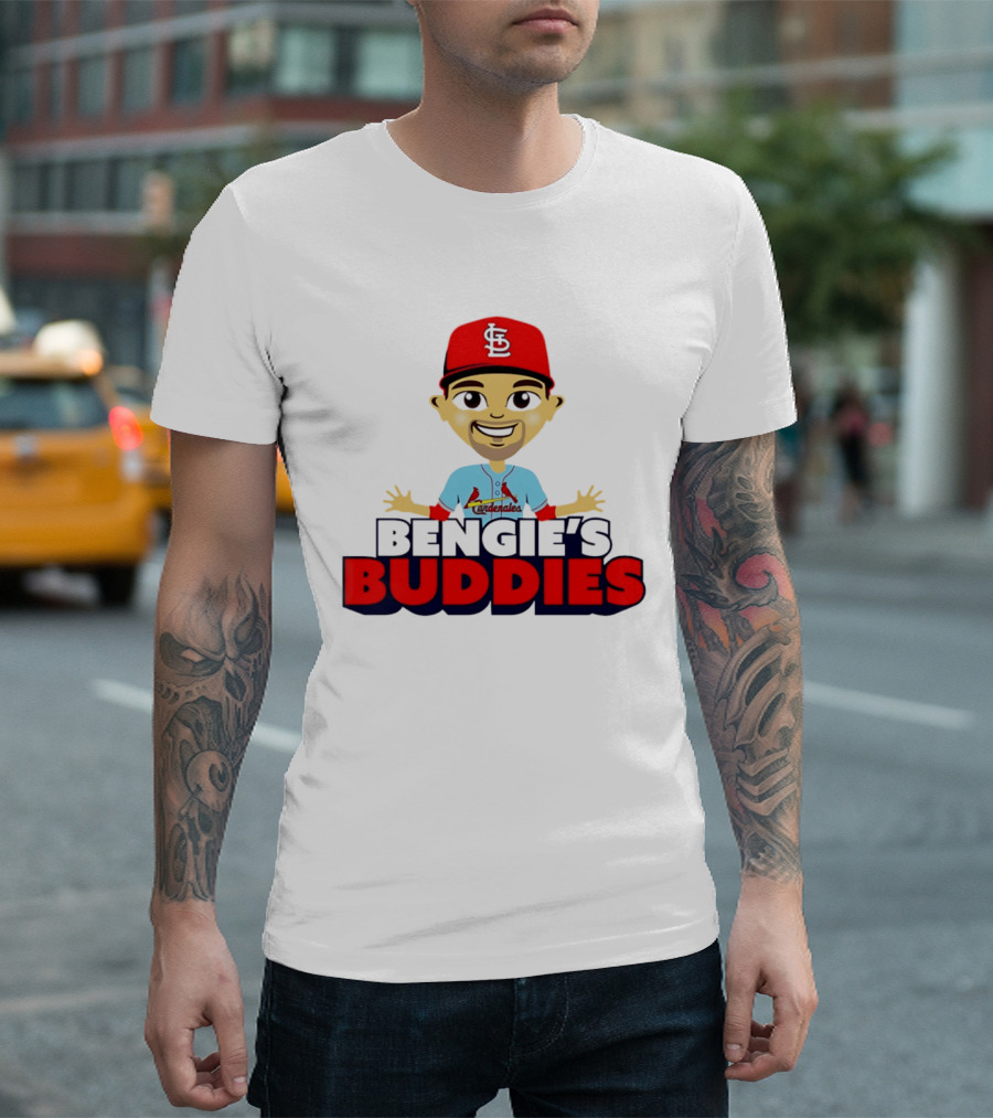Bengie's Buddies St. Louis Cardinals Cardenales Caricature T-Shirt