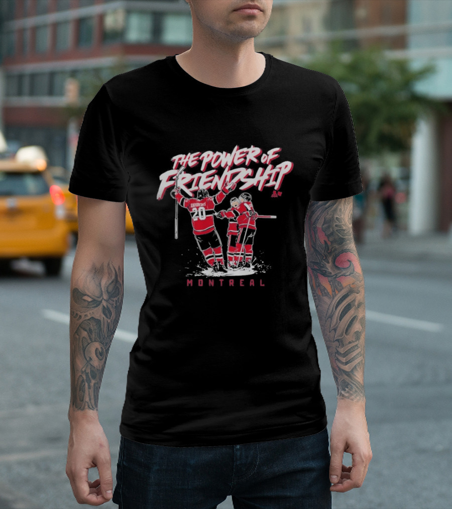 The Power Of Friendship Cole Caufield Nick Suzuki Juraj Slafkovsky Montreal T-Shirt