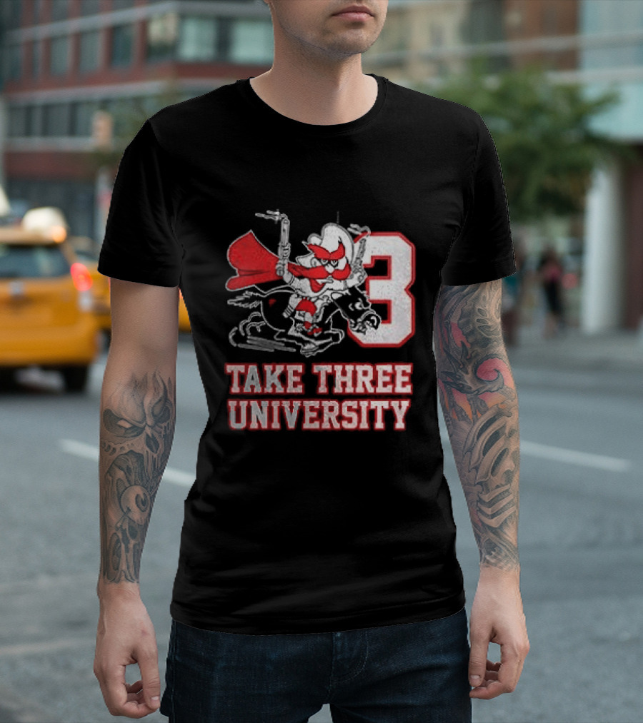 Texas Tech Red Raiders Take Three University Wreck 'Em 3 T-Shirt