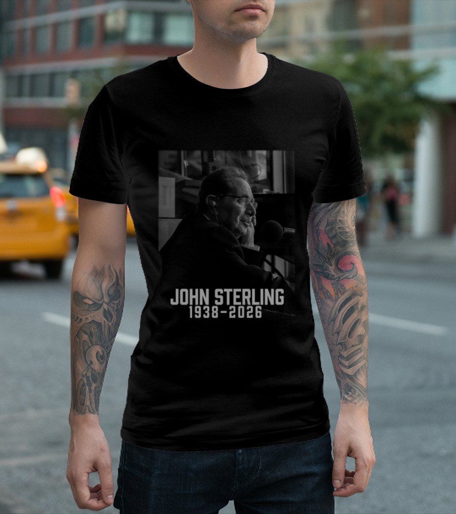 John Sterling 1938 2026 Radio Announcer Microphone T-Shirt