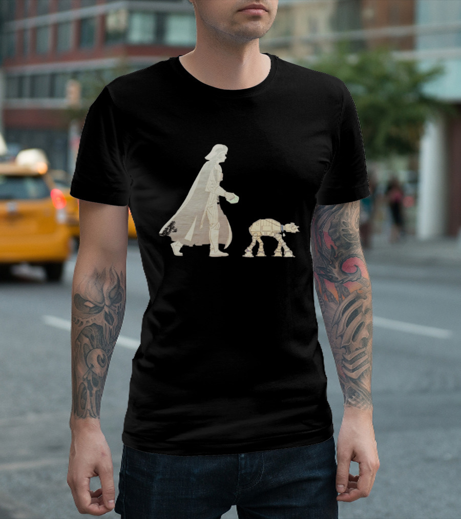 Star Wars Darth Vader Walking AT AT Walker T-Shirt
