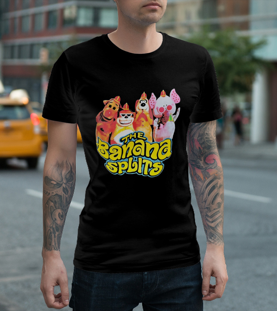 The Banana Splits Characters Hanna Barbera Retro Animation Series T-Shirt