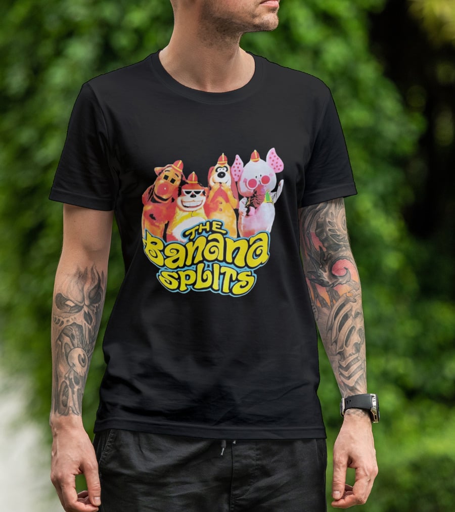 The Banana Splits Characters Hanna Barbera Retro Animation Series T-Shirt