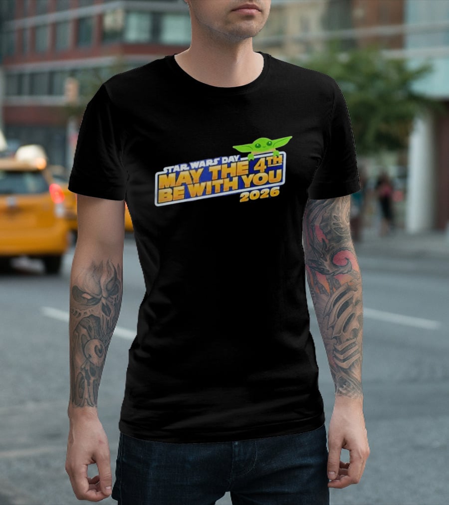 Star Wars Day May The 4th Be With You 2026 Funny With Green T-Shirt