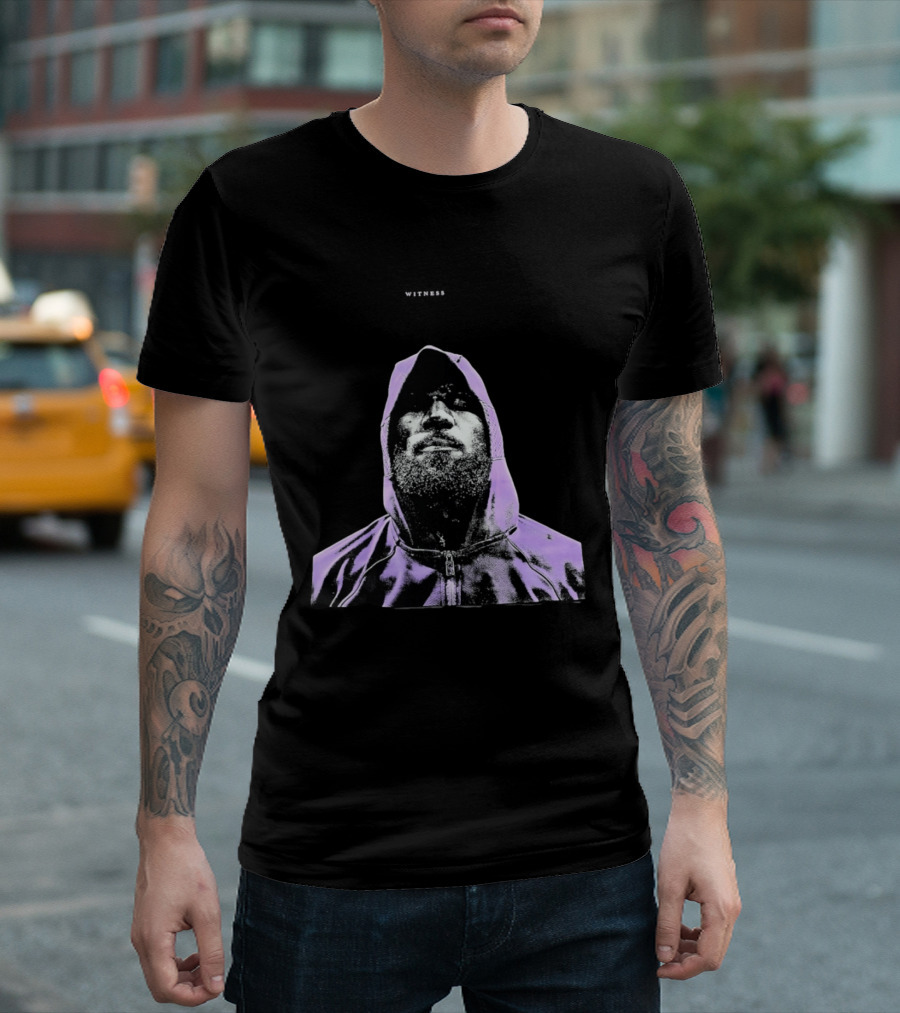 Witness LeBron James Style Purple T-Shirt