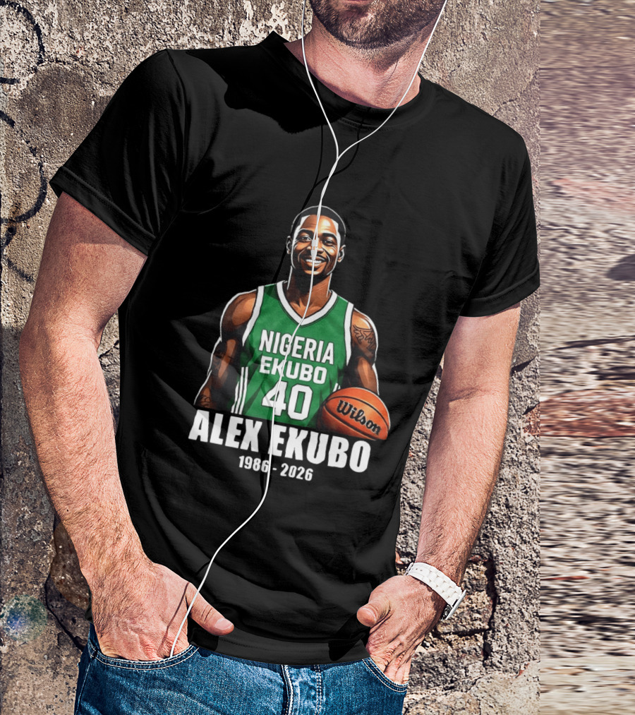 Alex Ekubo 1986 2026 Nollywood Nigeria Basketball Player T-Shirt