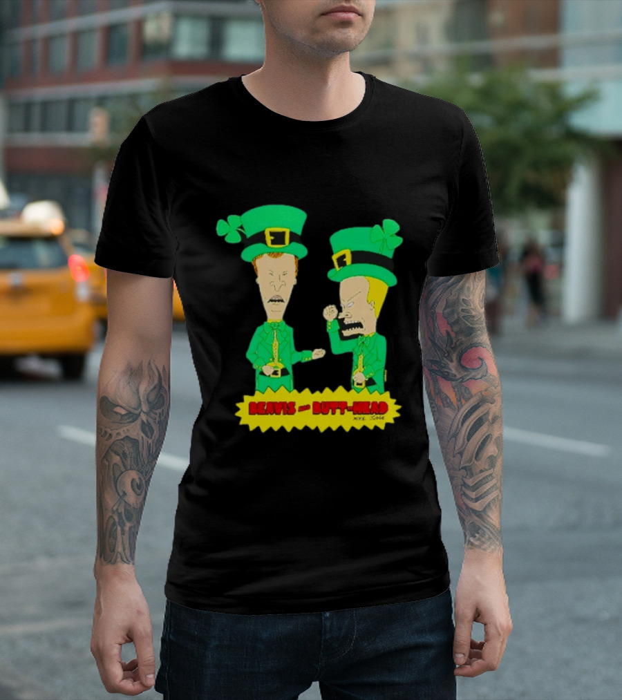 Beavis And Butt Head Leprechaun Costumes Green Bay Packers Mike Judge T-Shirt