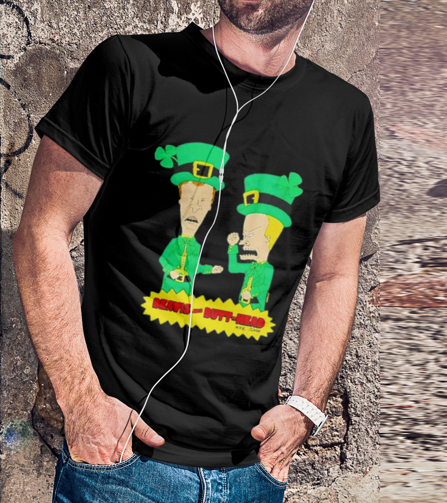 Beavis And Butt Head Leprechaun Costumes Green Bay Packers Mike Judge T-Shirt