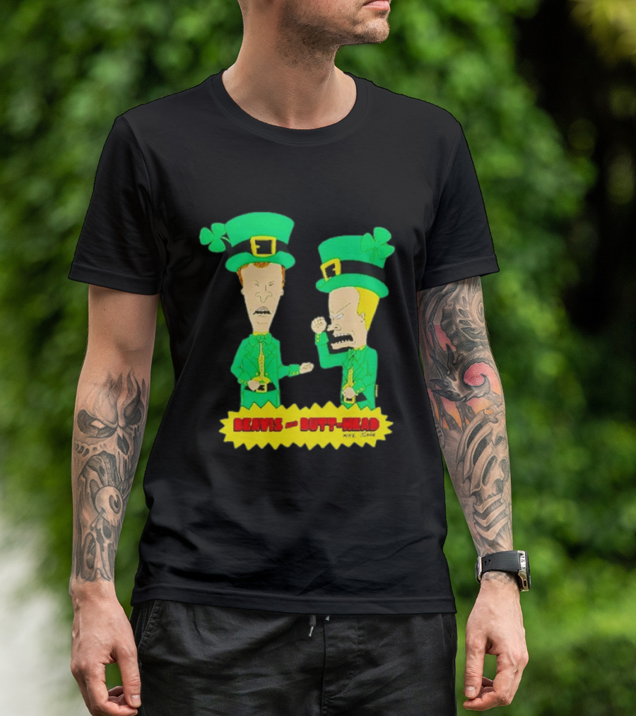 Beavis And Butt Head Leprechaun Costumes Green Bay Packers Mike Judge T-Shirt