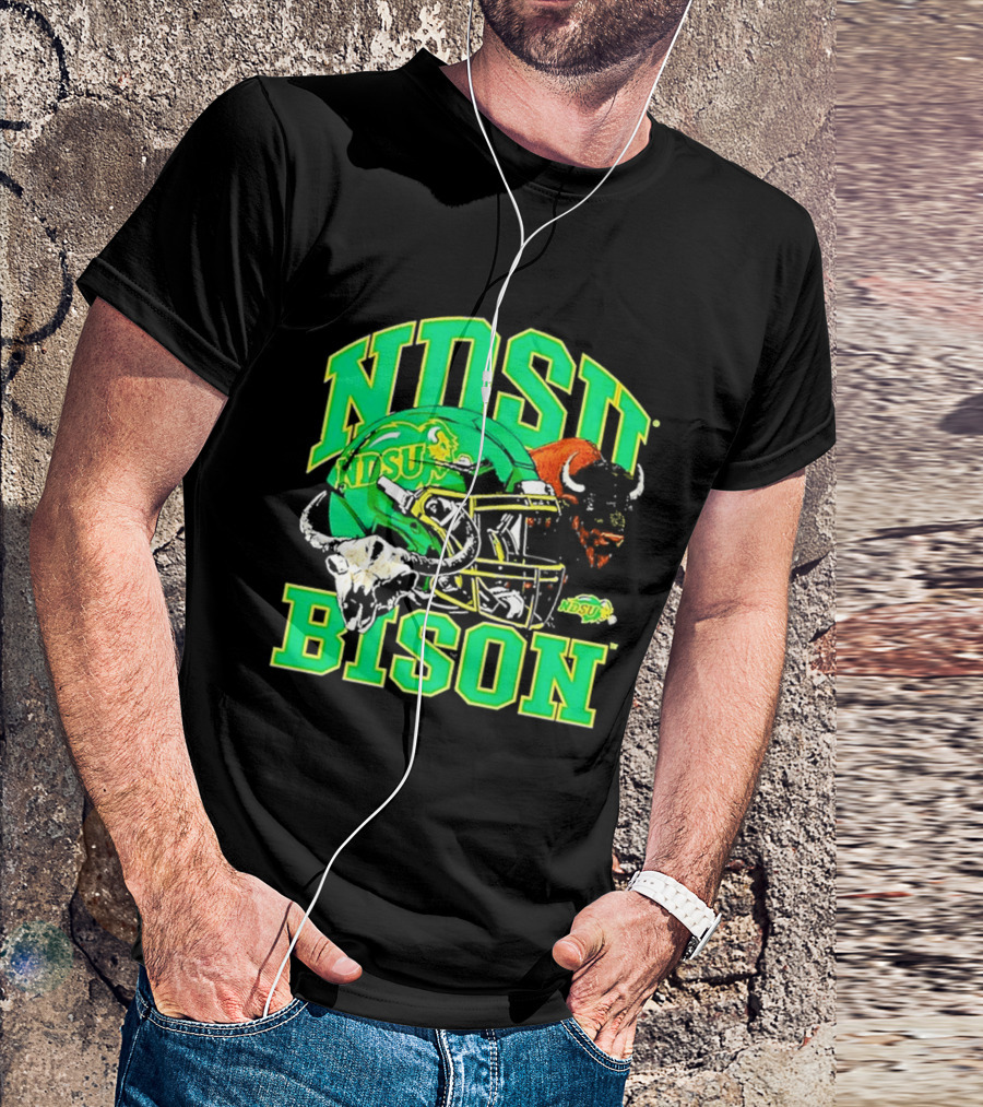 NDSU Bison Helmet Best NCAA Football Team Spirit T-Shirt