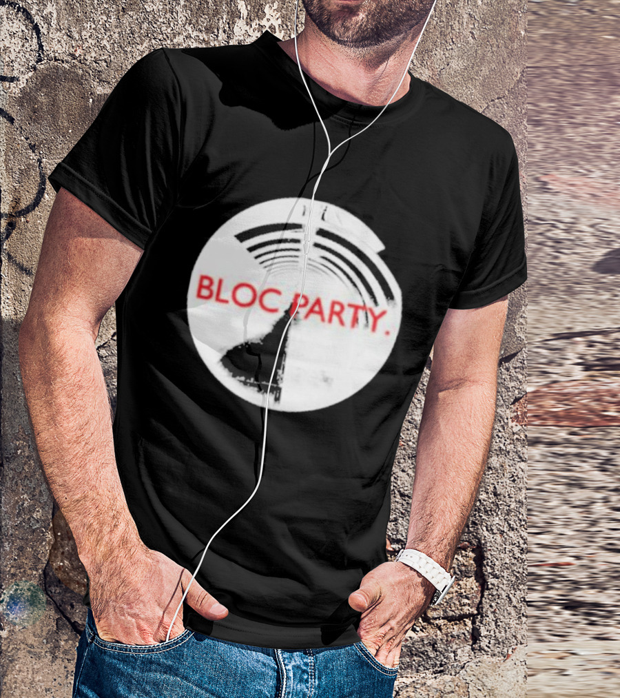 Bloc Party Anatomy Of A Brief Romance Black And White Circle T-Shirt