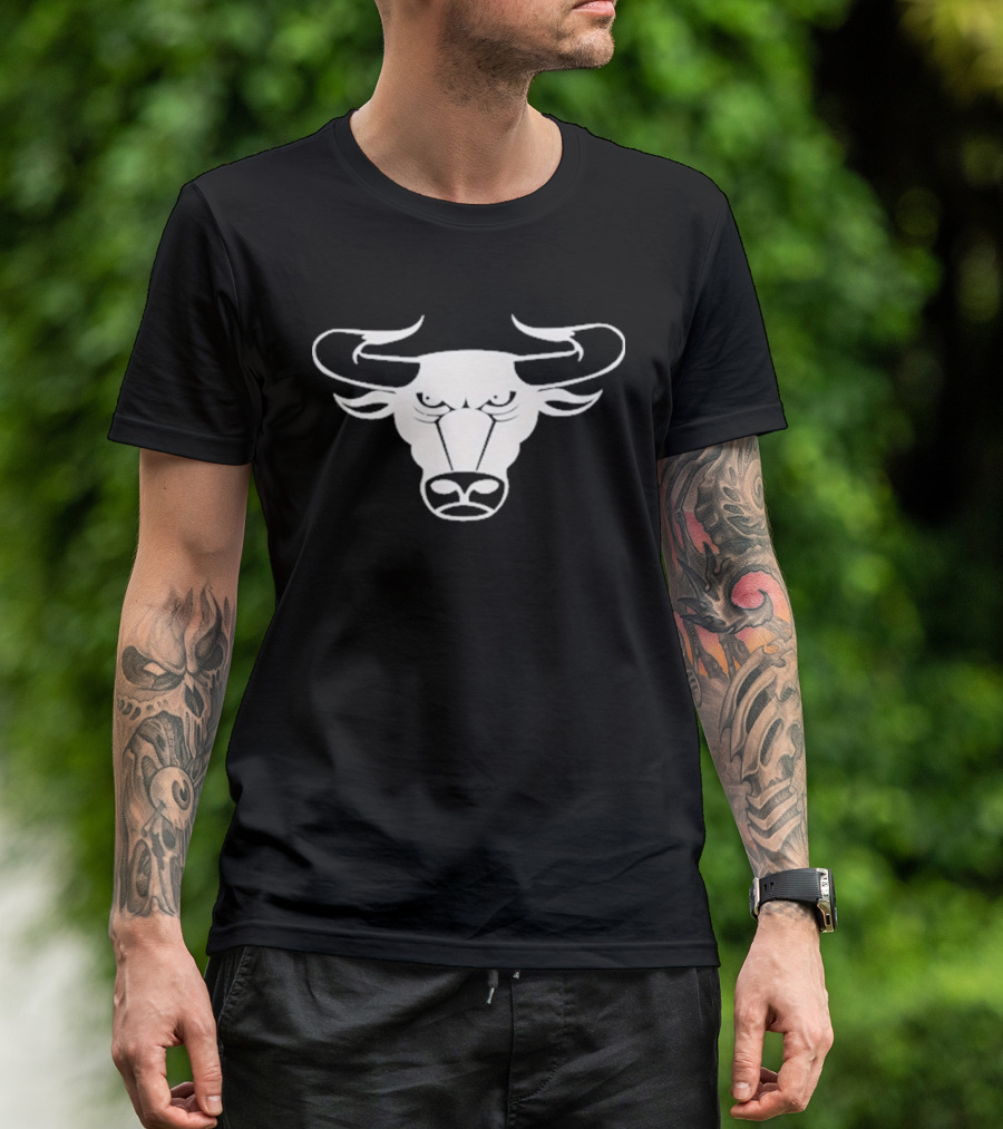 Bulls Head White T-Shirt