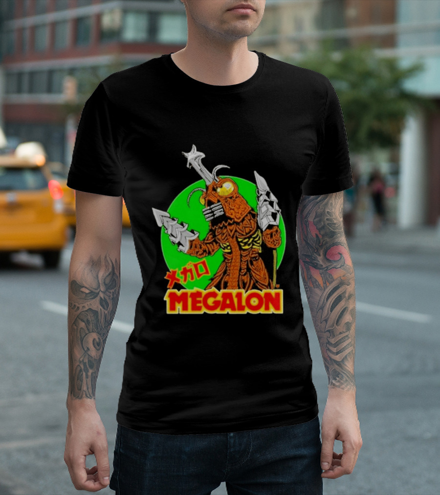Cavitycolors Megalon Monster Kaiju Japanese Horror And Halloween T-Shirt