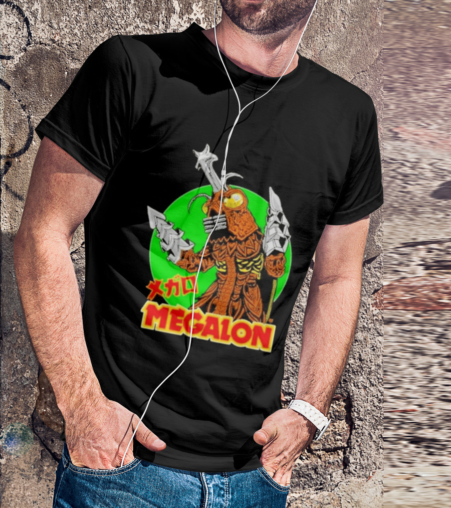 Cavitycolors Megalon Monster Kaiju Japanese Horror And Halloween T-Shirt