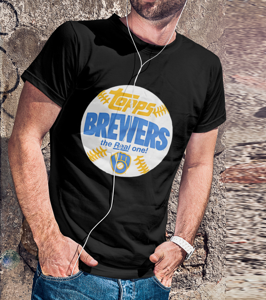 Topps Brewers The Real One Baseball T-Shirt