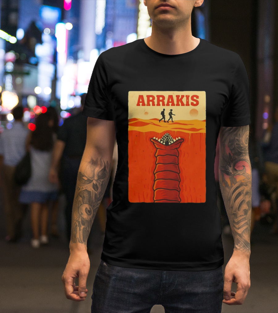 Arrakis Sandworm Apocalypse Movie Style Dune T-Shirt