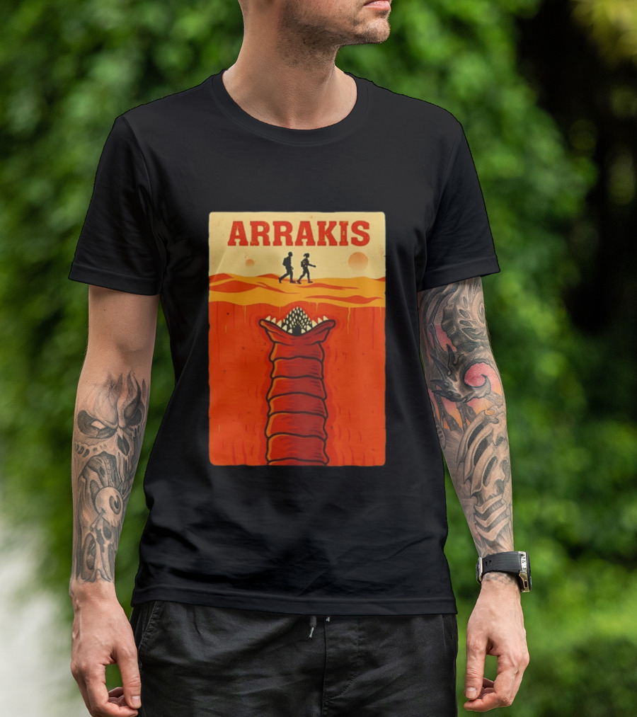 Arrakis Sandworm Apocalypse Movie Style Dune T-Shirt