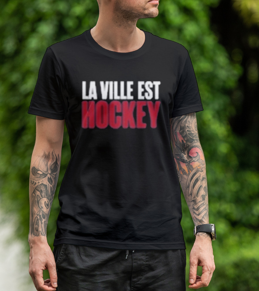 Montreal La Ville Est Hockey Enthusiast Gear T-Shirt