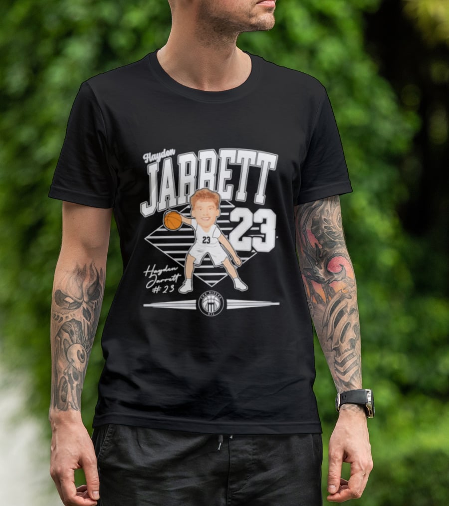 Hayden Jarrett 23 Marietta Basketball 2025 Signature T-Shirt