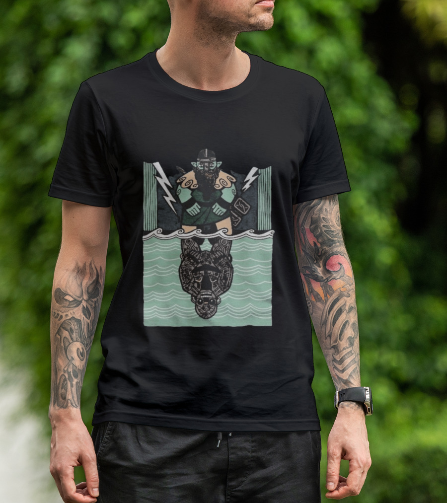 Reflections Of Tolv Norse Viking Thunder God And Mythology Reflection T-Shirt