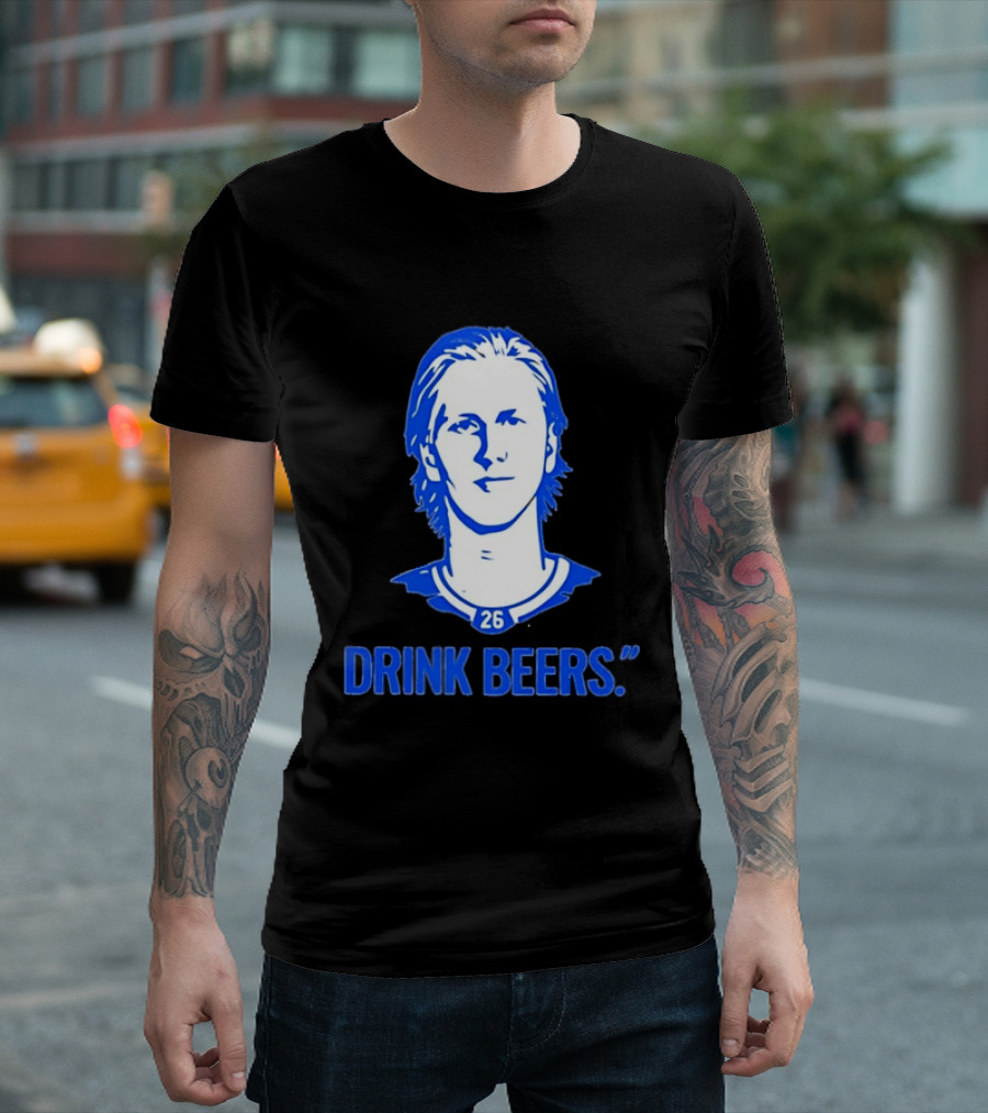 Sam Carrick Rasmus Dahlin Drink Beers Buffalo Sabres Hockey 26 T-Shirt