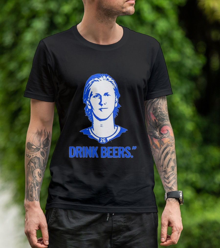 Sam Carrick Rasmus Dahlin Drink Beers Buffalo Sabres Hockey 26 T-Shirt