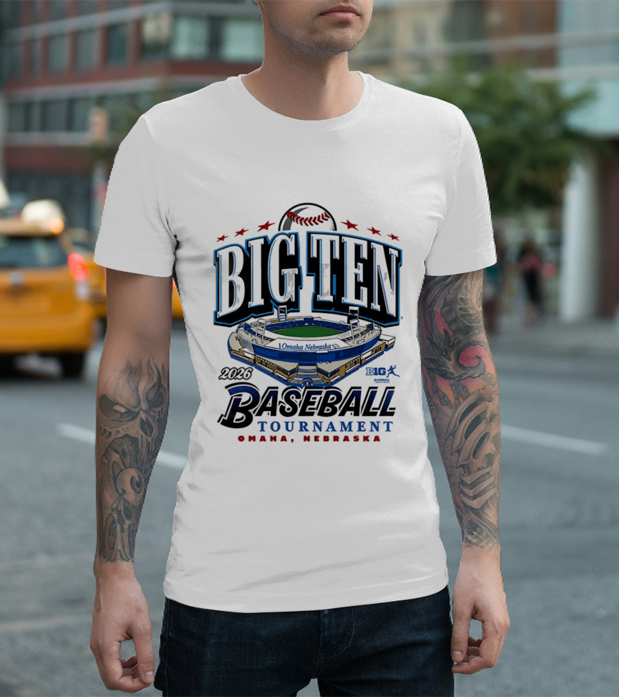 2026 Big Ten Baseball Tournament Omaha Nebraska T-Shirt