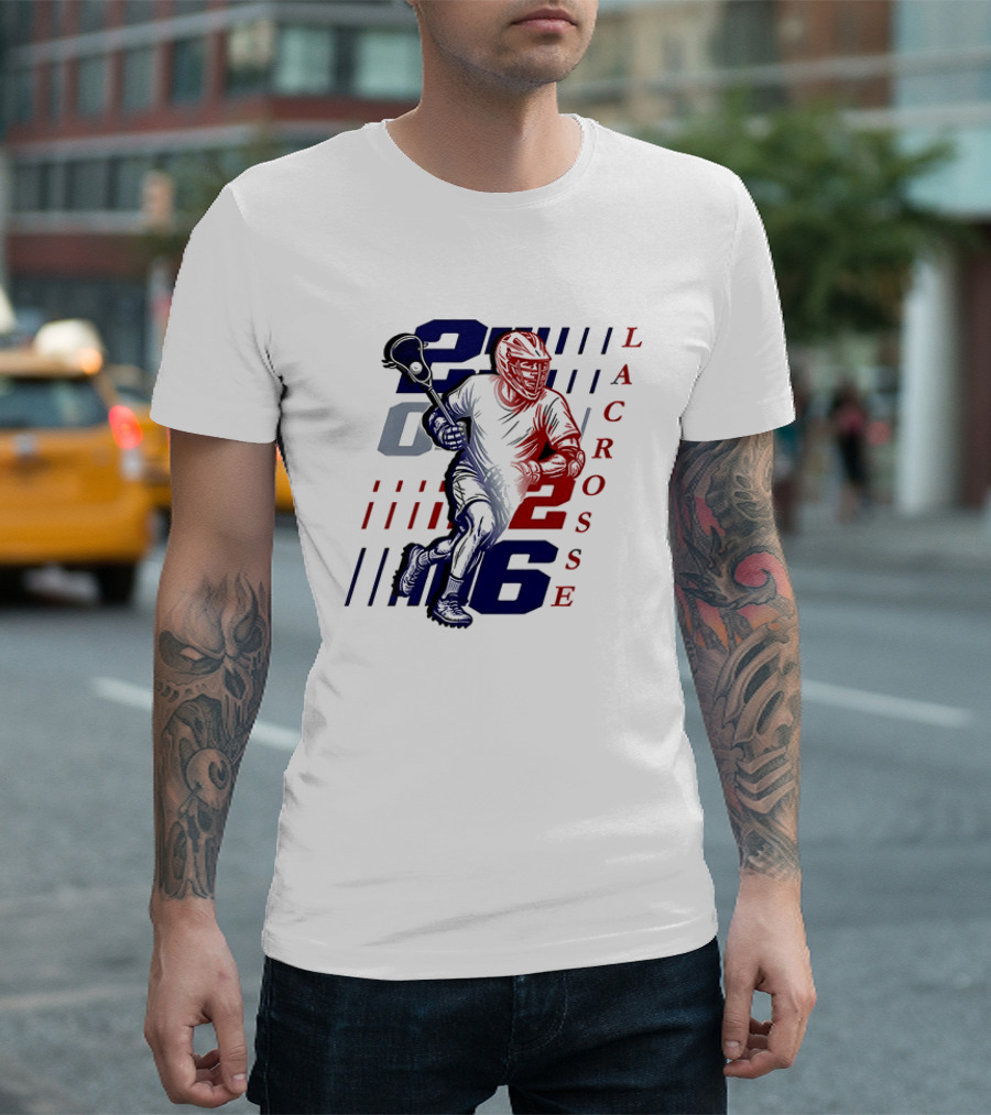 2026 Lacrosse Tournament Big Ten Championship Player Action T-Shirt