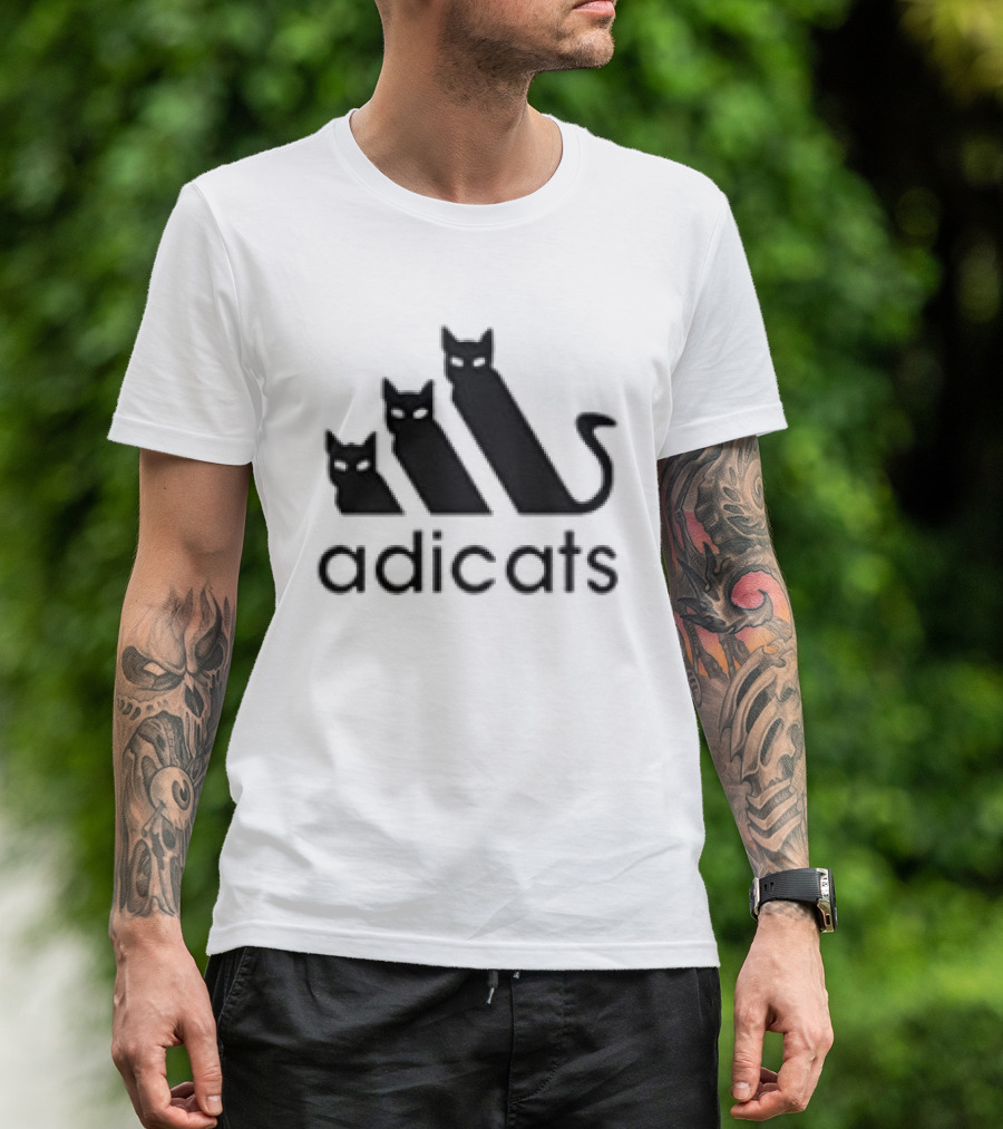Adicats Funny Cat Lover Parody Catdad Catmom Joke T-Shirt