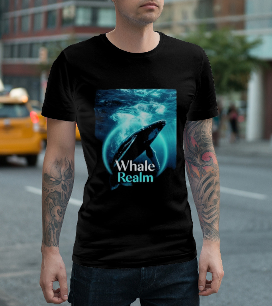 Whale Realm Cinematic Underwater Escape T-Shirt