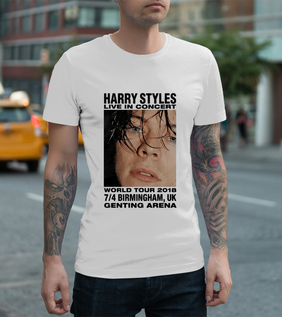 Harry Styles Live In Concert World Tour 2018 Birmingham UK Genting Arena T-Shirt
