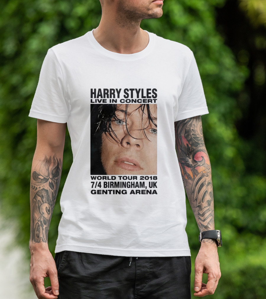 Harry Styles Live In Concert World Tour 2018 Birmingham UK Genting Arena T-Shirt