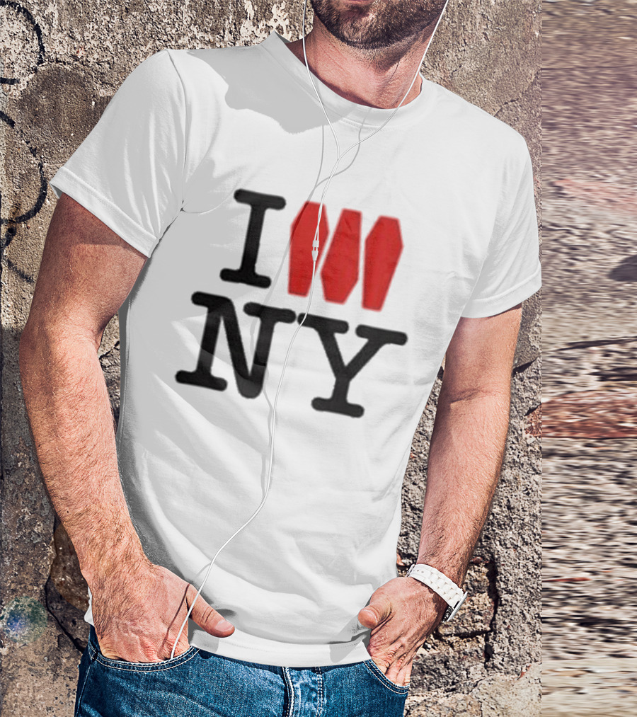 I Love NY Coffin Icon Parody Trend T-Shirt