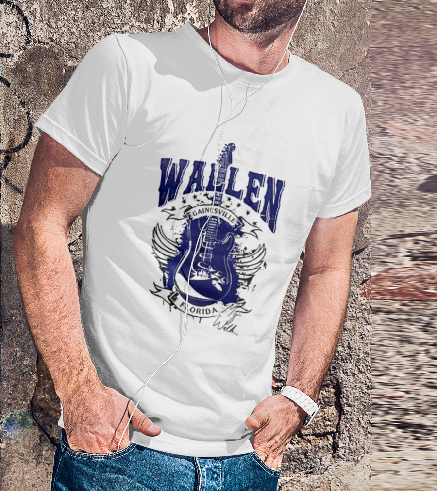 Morgan Wallen Gainesville Florida Guitar Wings T-Shirt